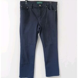 LRL Ralph Lauren Jeans‎ Co Classic Straight Black Denim Women Size 12